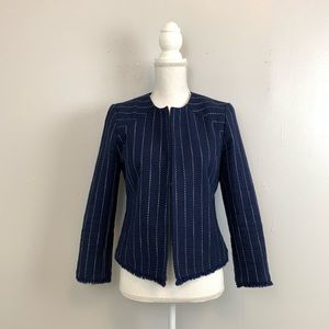 Banana Republic Navy Stripe Blazer Jacket